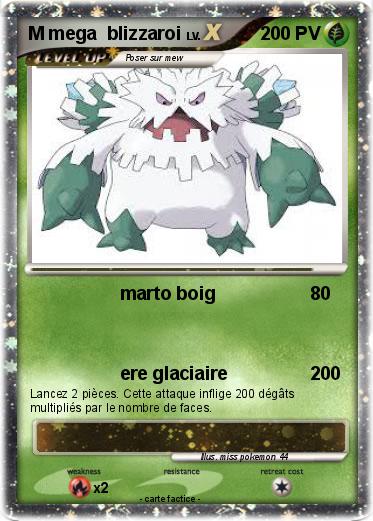 Pokemon M mega  blizzaroi