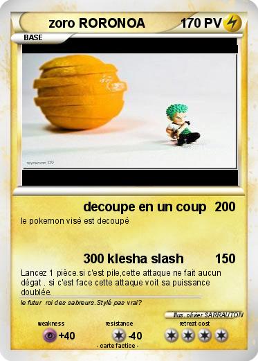 Pokemon zoro RORONOA
