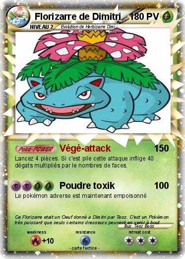 Pokemon Florizarre de Dimitri