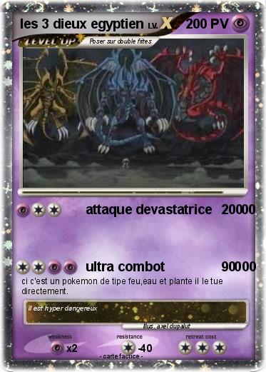Pokemon les 3 dieux egyptien
