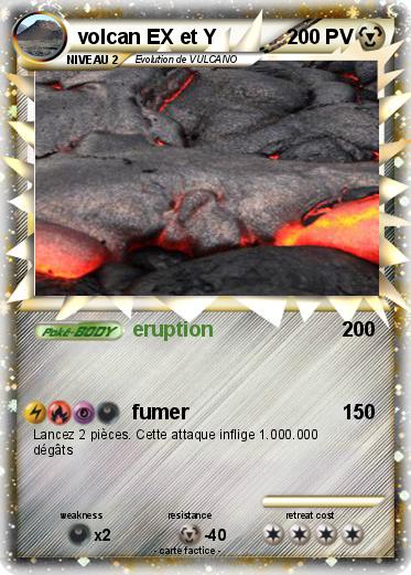 Pokemon volcan EX et Y