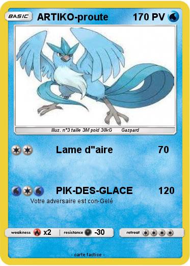 Pokemon ARTIKO-proute