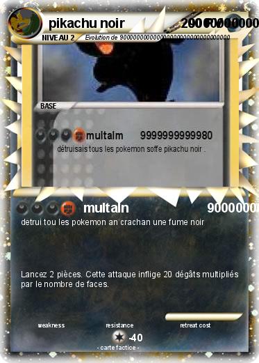 Pokemon pikachu noir                  900000000000000000000000000000000