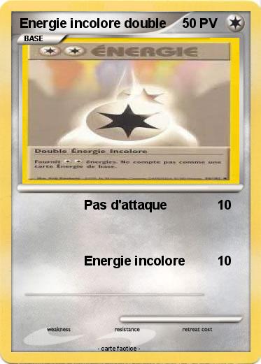 Pokemon Energie incolore double