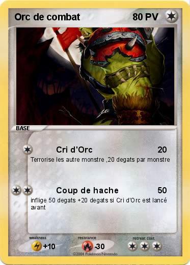 Pokemon Orc de combat