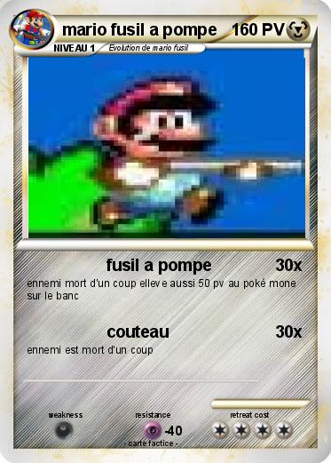 Pokemon mario fusil a pompe