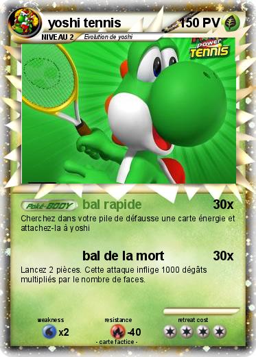 Pokemon yoshi tennis