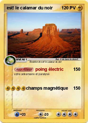 Pokemon est! le calamar du noir