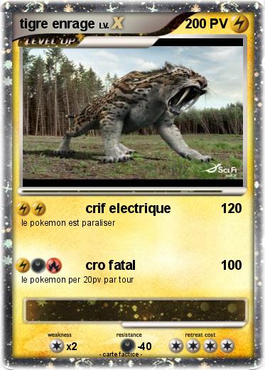 Pokemon tigre enrage