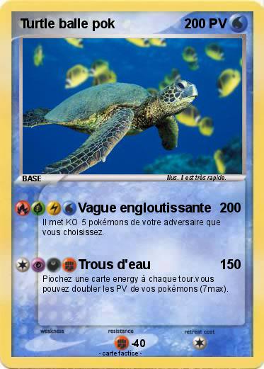 Pokemon Turtle balle pok