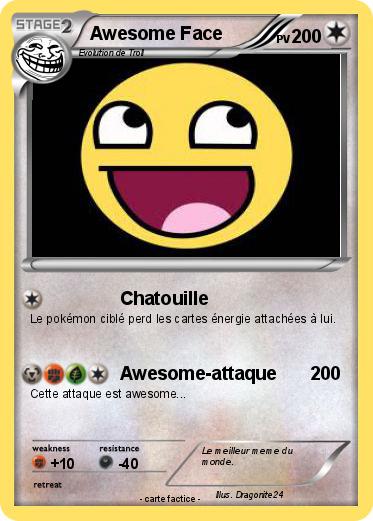 Pokemon Awesome Face