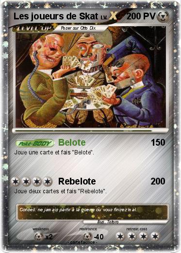 Pokemon Les joueurs de Skat