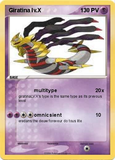 Pokemon Giratina lv.X