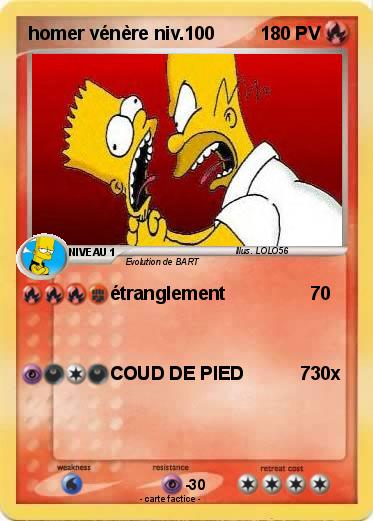 Pokemon homer vénère niv.100
