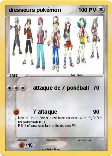 Pokemon dresseurs pokémon