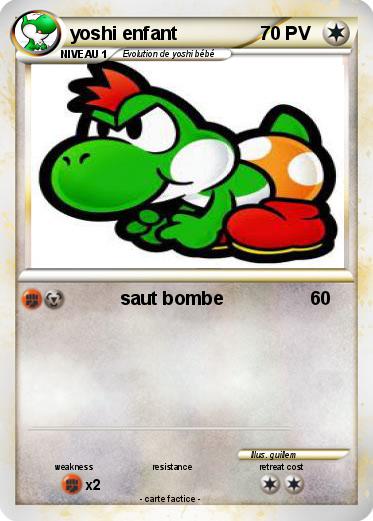 Pokemon yoshi enfant