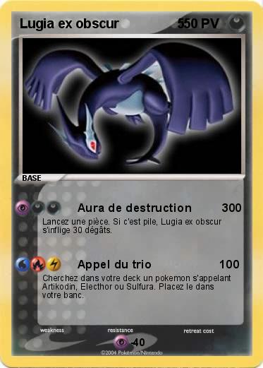 Pokemon Lugia ex obscur                5