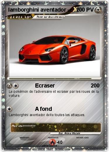 Pokemon lamborghini aventador