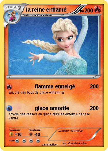 Pokemon la reine enflamé