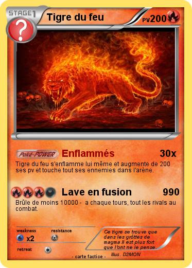Pokemon Tigre du feu