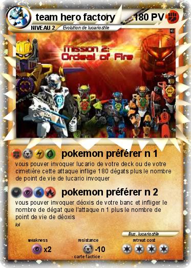 Pokemon team hero factory