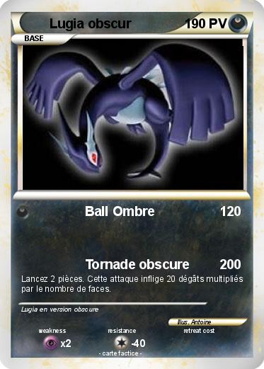 Pokemon Lugia obscur