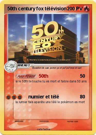 Pokemon 50th century fox télévision