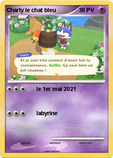 Pokemon Charly le chat bleu