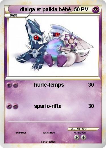 Pokemon dialga et palkia bébé