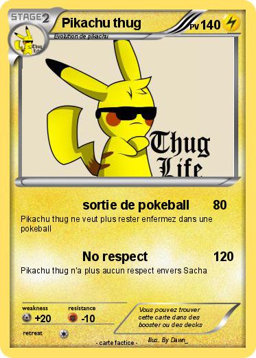 Pokemon Pikachu thug