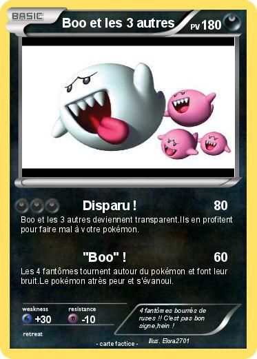 Pokemon Boo et les 3 autres