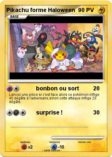 Pokemon Pikachu forme Haloween