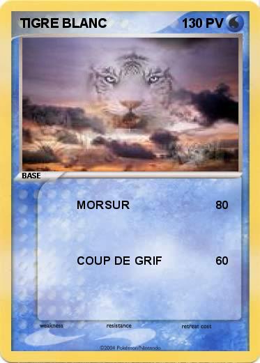 Pokemon TIGRE BLANC