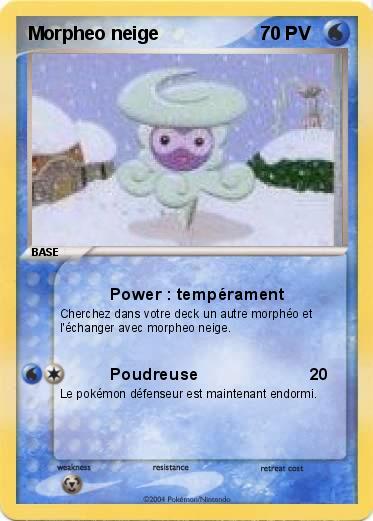 Pokemon Morpheo neige