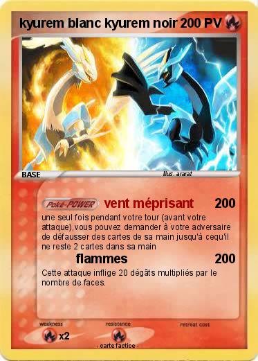 Pokemon kyurem blanc kyurem noir