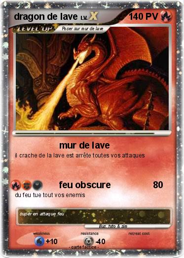 Pokemon dragon de lave