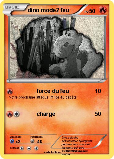 Pokemon dino mode2 feu