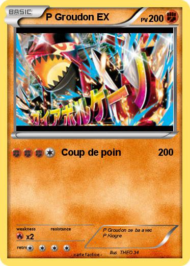 Pokemon P Groudon EX