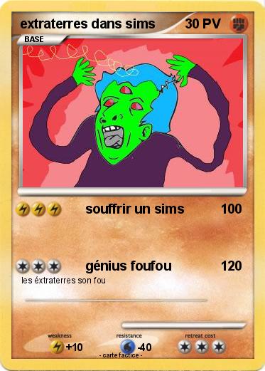 Pokemon extraterres dans sims