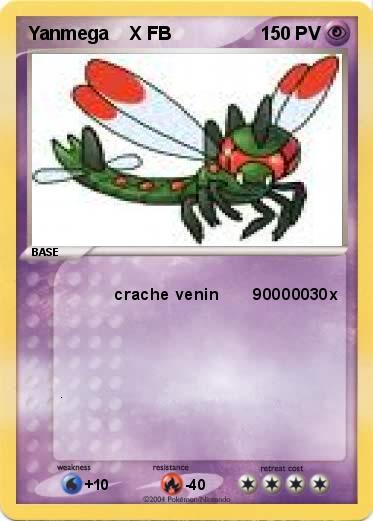 Pokemon Yanmega    X FB