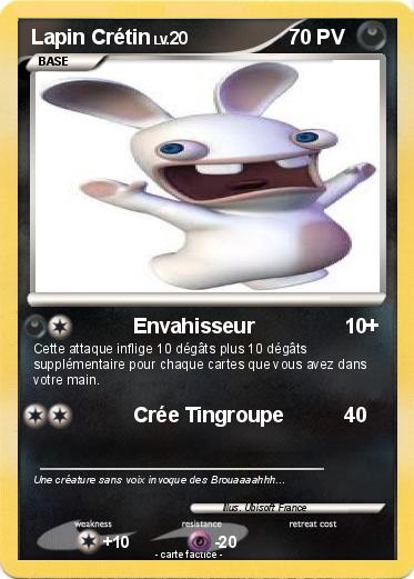 Pokemon Lapin Crétin