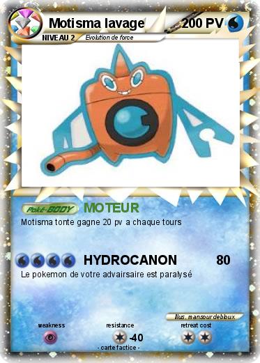 Pokemon Motisma lavage