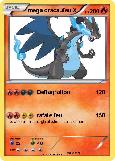 Pokemon mega dracaufeu X