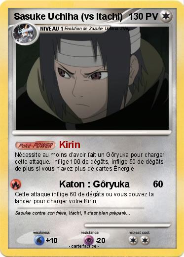 Pokemon Sasuke Uchiha (vs Itachi)