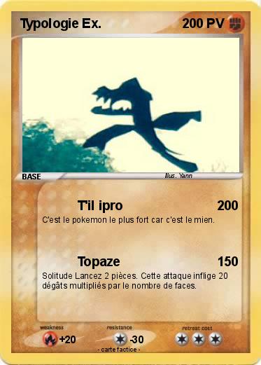 Pokemon Typologie Ex.