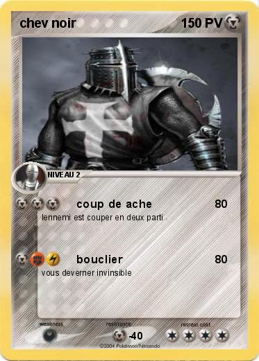 Pokemon chev noir