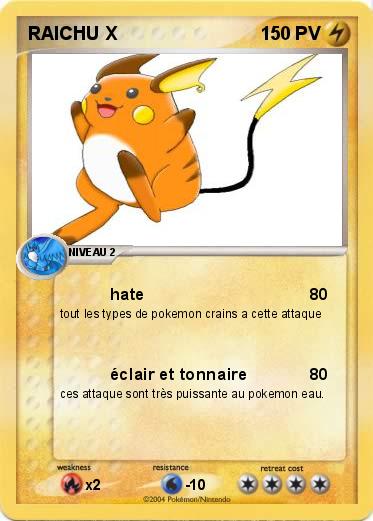Pokemon RAICHU X