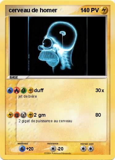 Pokemon cerveau de homer