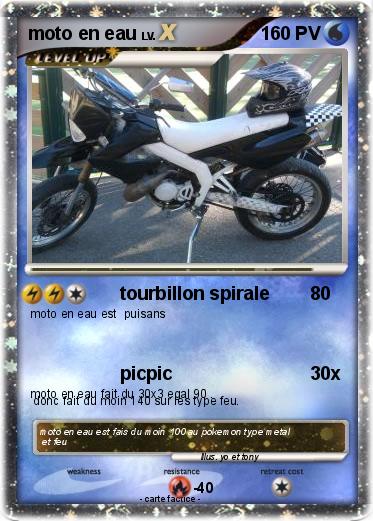 Pokemon moto en eau