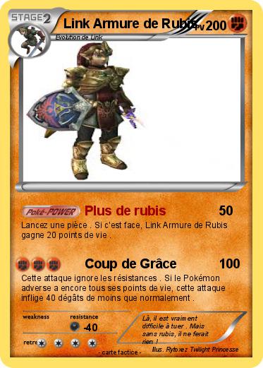 Pokemon Link Armure de Rubis